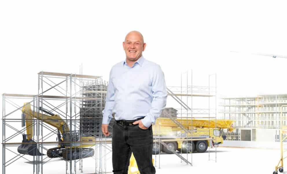 Lee Marsden Owner of Majestic Construction on site